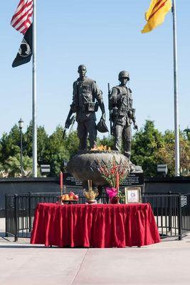 Salute the flag first Sunday of the month at 12pm  Vietnam war Memorial park Westminster California US