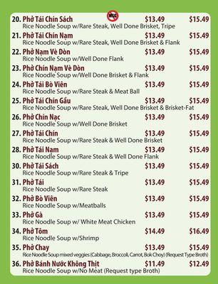 Pho Menu (11/28)