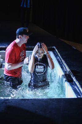 my baptism at Motion Youth Group