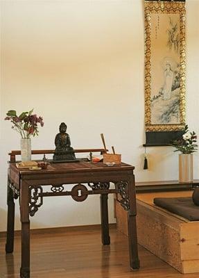 Altar at the zendo