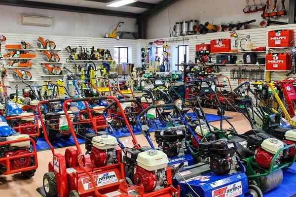 We offer a large variety of tools from Lawn & Garden, to Concrete & Masonry, Floor Cleaning & Care, and more!