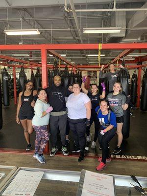 The ladies of UFC Gym Winter Springs w/ Coach Jireh!!