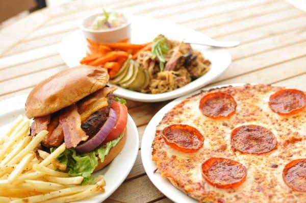 BBQ, Burgers and Pizza