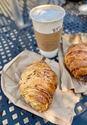 Rosemary garlic Parmesan croissant