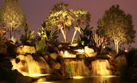 Fountain at night