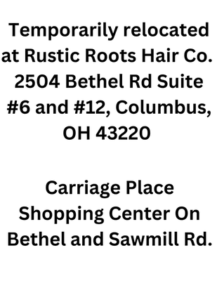 New Wave Hair Salon is temporarily relocated at Rustic Roots Hair Co.