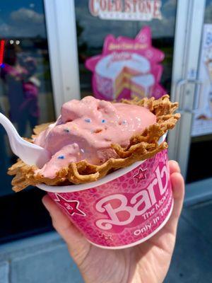 All That Glitters is Pink (Love it in a burnt waffle bowl)