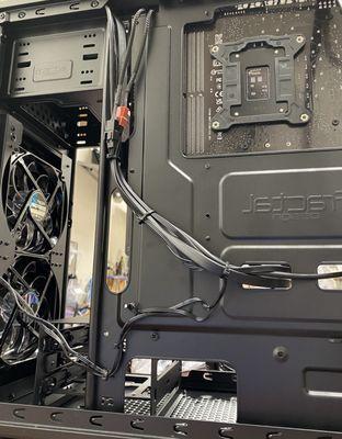 Custom Build MoBo side cabling