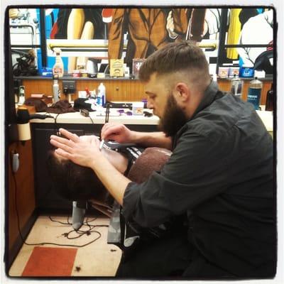 Yep we do straight razor shaves!