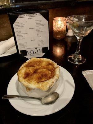 Baked French onion soup