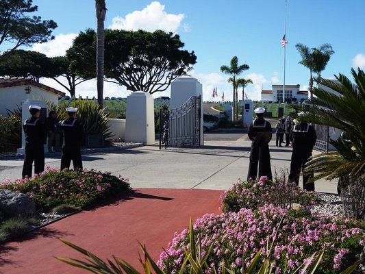 Service for a veteran who was killed in the attack on Pearl Harbor