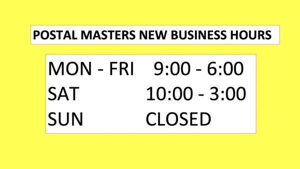 They have changed the business hours due to Covid-19. This is posted by 7/9/20.