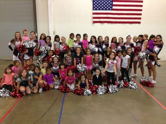 The Vacaville Christian High School Cheerleading team performed for our classes for the Fall 2013 session! So fun!