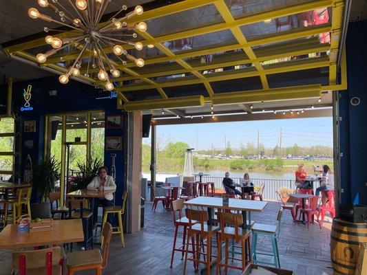 Outdoor dining area