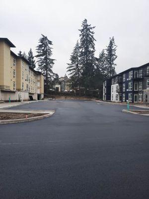 Asphalt Paving in Portland, OR at a new apartment building