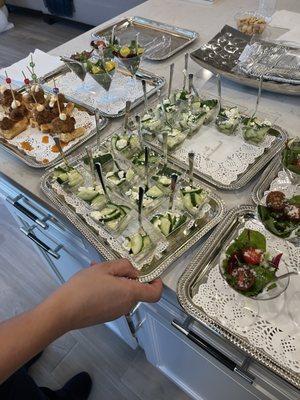 Baby shower, hors d'oeuvres fiddlers Creek