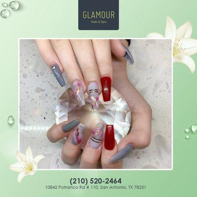 Need a new summer nail style? 
We have the perfect style for you! 
Come in and get your gel nails, acrylics, shellac manicure, pedicure