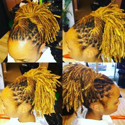 Locs Maintenance retwist Color upstyle