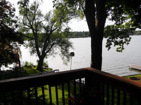 lake view from deck