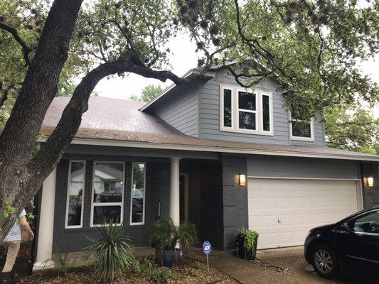 Paint your old brick to give your home and extreme facelift. This one came out beautiful and was just finished yesterday.