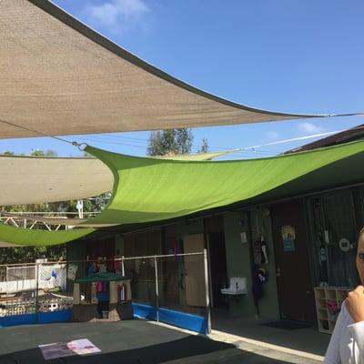 Awesome colored sail tarps for shade