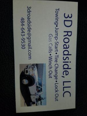 Fir your Towing need call 3droadside 4846439530