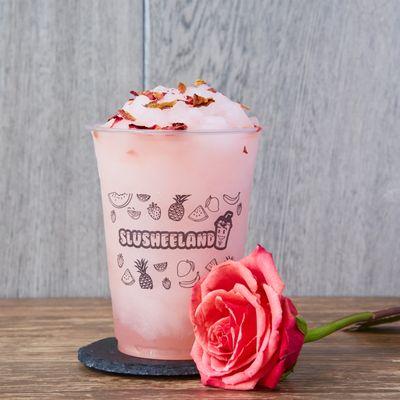 Rose lemonade slushie