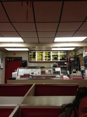 Inside counter. You can almost hear the mariachi playing from the kitchen.