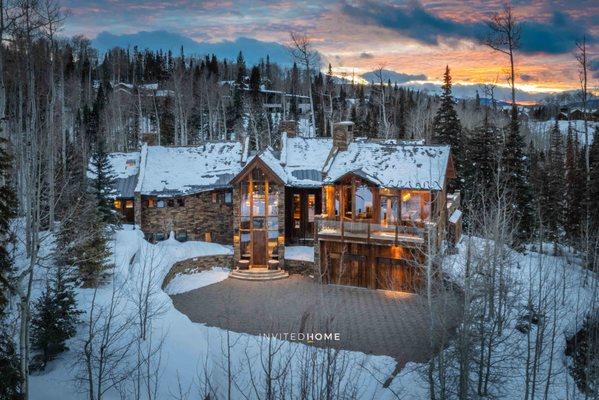 Skyline Estate located in Telluride, Colorado. Featuring mountain views, pool table, fireplaces, ski in/out access, and a  hot tub.