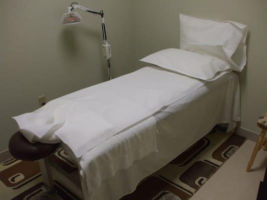 Private, Clean & hygenic massage and physical therapy treatment rooms