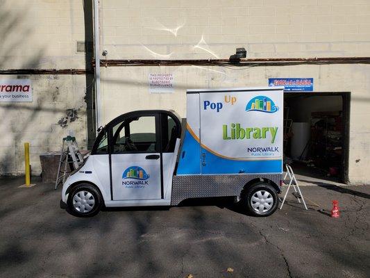 Digital Graphics for vehicles For Norwalk Library