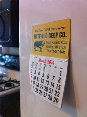 The famous Hatfield Beef calendar you see everywhere!