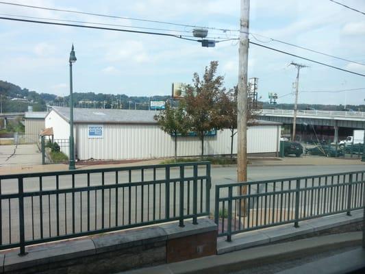 View (sort of) of the high level bridge.