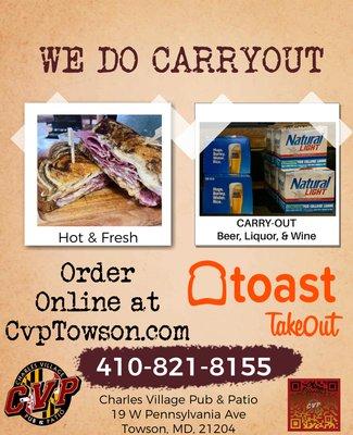 Carryout 7 days a week!