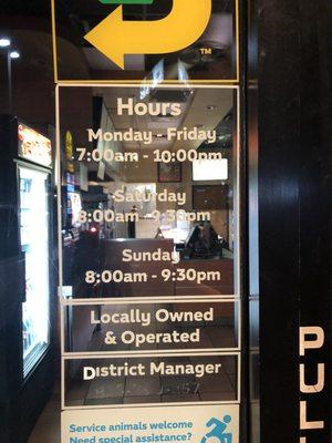 Incorrect hours. It wasn't even a holiday today when it was closed....