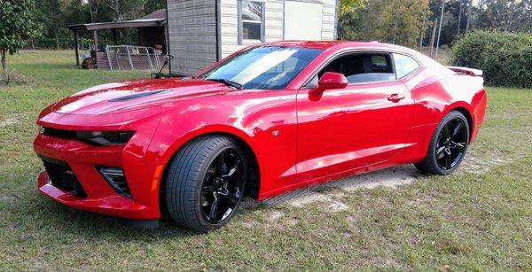 2016 Camaro SS Aug 2, 2016(sales: Nancy Pruyne), wheels done Nov 4, 2017, Bill Cramer Chevrolet.Thank you Jeff Heath/Service Dept.