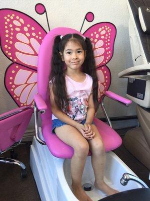 Princess Butterfly Pedicure Chair for my Princess