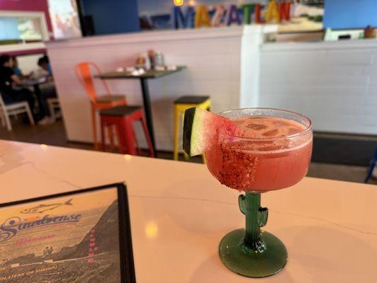 Watermelon organic margarita