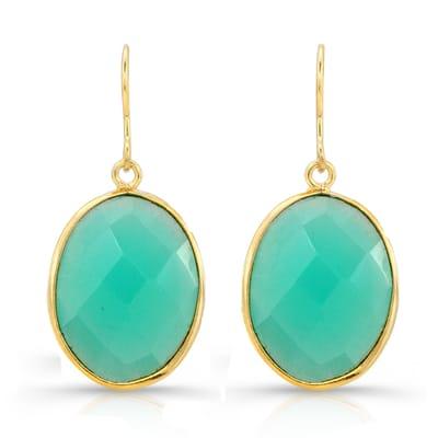 Oval Amazonite Earrings