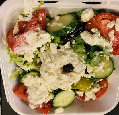 Jun 21 - Greek salad - done extremely well w/ fresh ingredients - good feta and potato salad. Highly recommend!