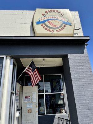 A Baseball Clubhouse and Comic Books