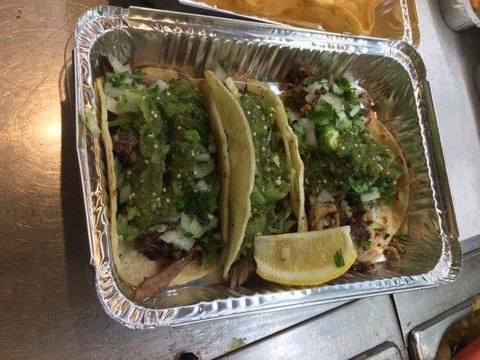 Lunch special 3 tacos x 9 and free can soda or small bottle water