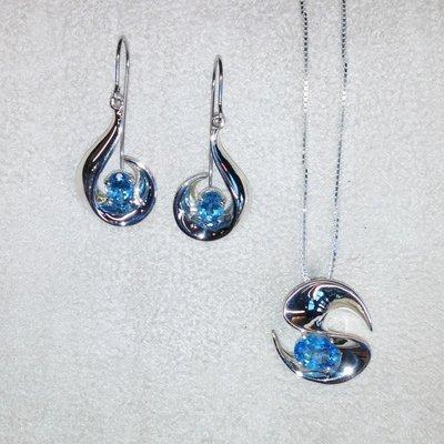 Chip Arnold, sterling silver, blue topaz