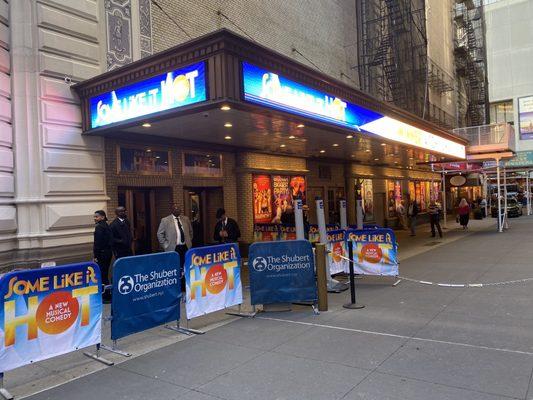 Side entrance in Shubert Alley