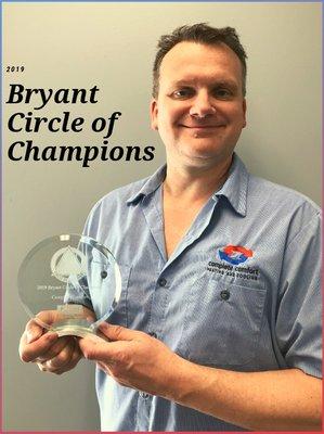 Thanks to Bryant for recognizing Complete Comfort. We're 1 of 2 dealers in the state and among the top 3% in North America to receive this!