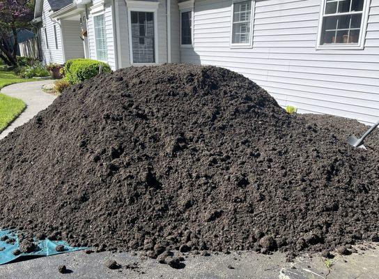 Sifted organic top soil