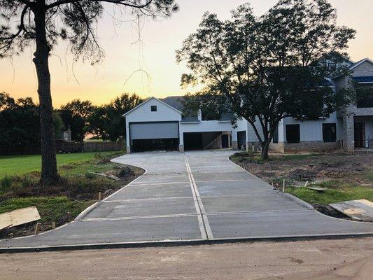 Full custom driveway