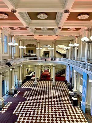 Second floor view of lobby