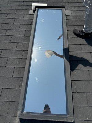 Skylights exterior install Llumar RHE20.