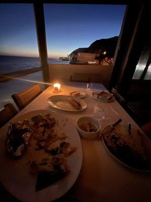 Dinner on balcony